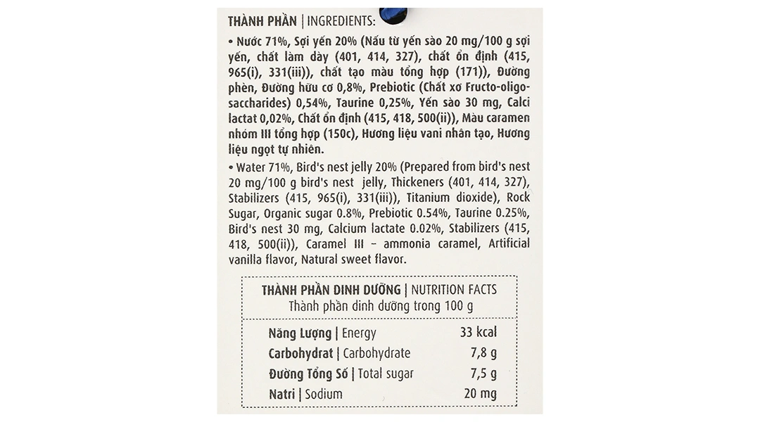 Yến Green Babi Nutrinest Hương Vani hộp 4 hũ - 11